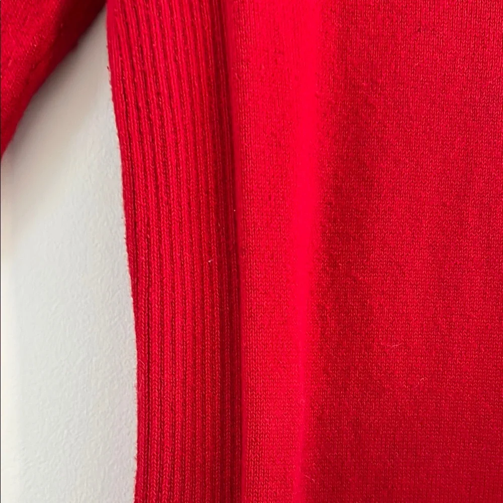 Joyce Leslie Vibrant Red V-Neck Knit Dress Size M